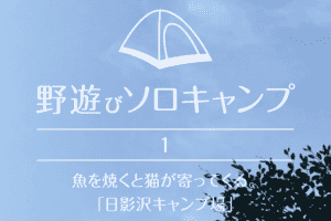 【野遊びソロキャンプ】#1 魚を焼くと猫が寄ってくる。「日影沢キャンプ場」
